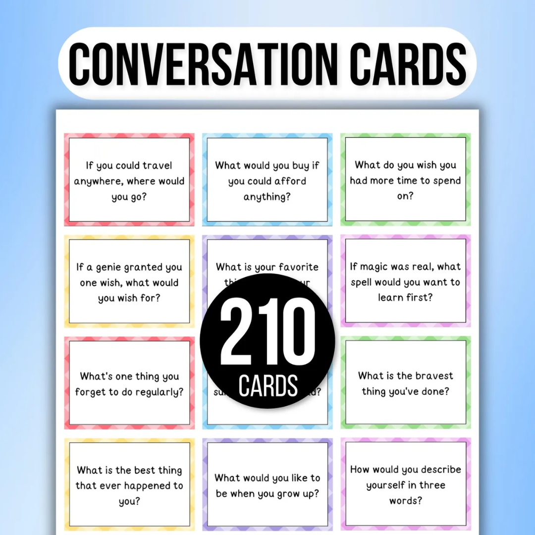 210 Conversation Cards, Couples & Family Conversation Starters