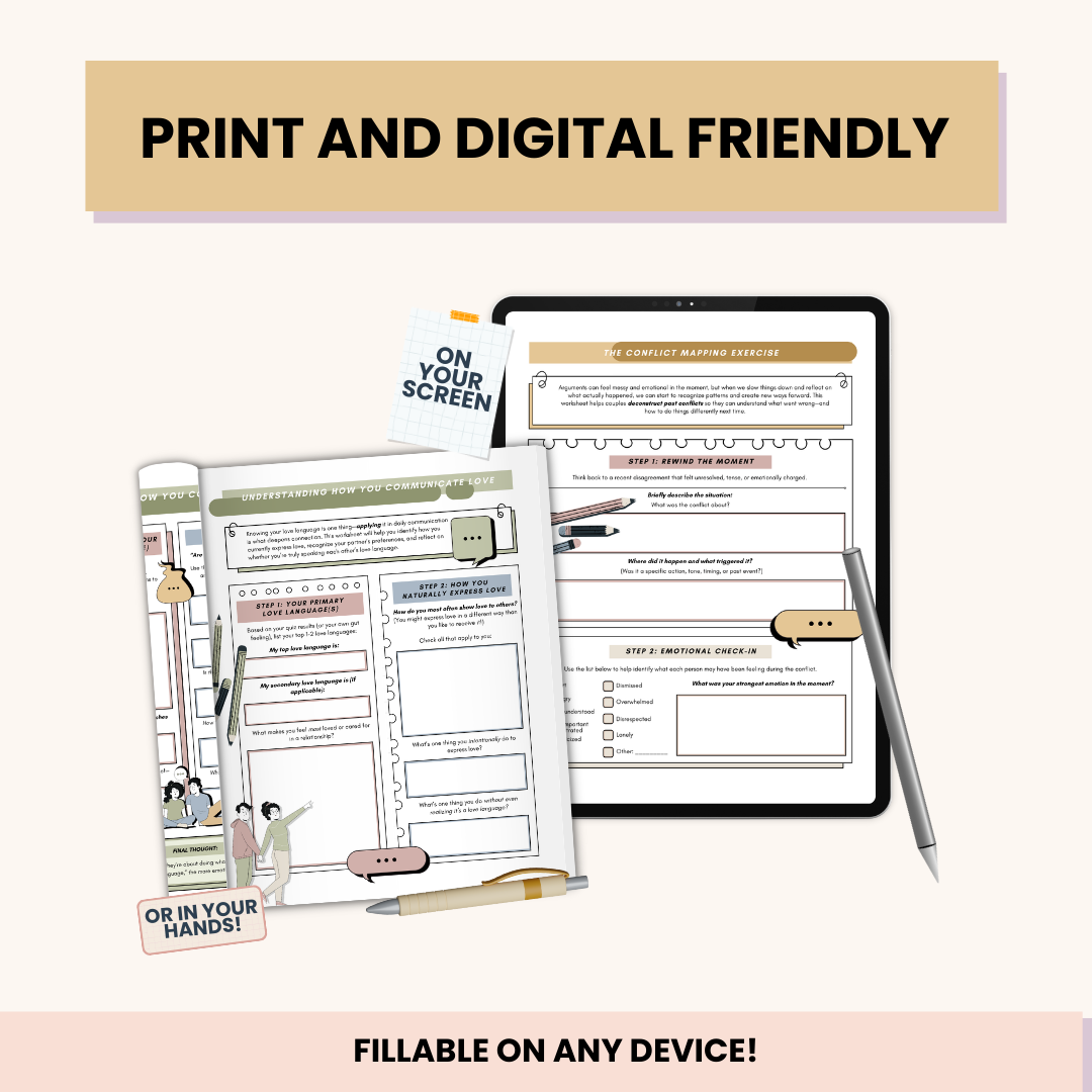 Couples Therapy Workbook, Communication Styles, Boundary Setting