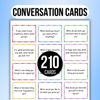 210 Conversation Cards, Couples & Family Conversation Starters