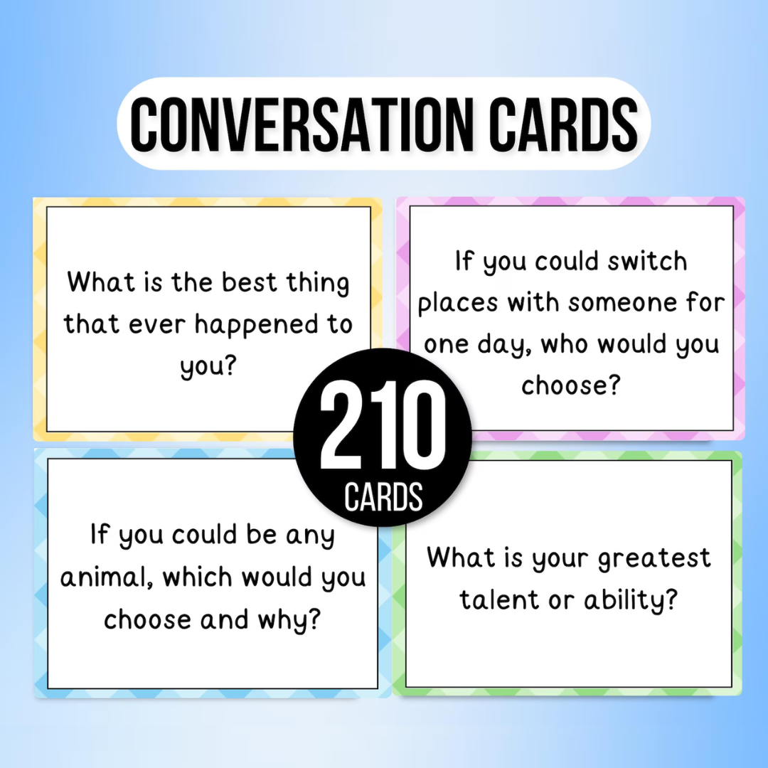 210 Conversation Cards, Couples & Family Conversation Starters