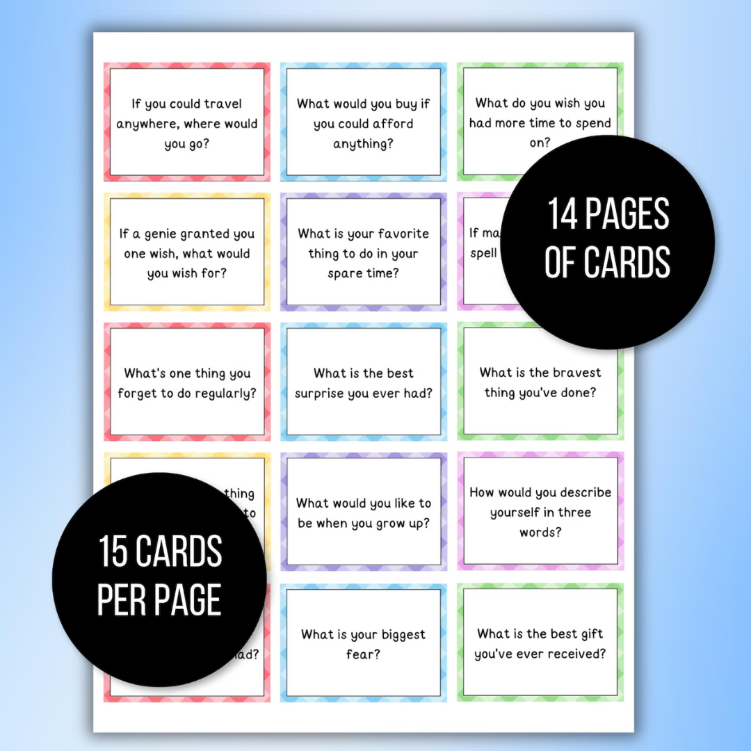 210 Conversation Cards, Couples & Family Conversation Starters