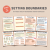 Setting Boundaries Workbook, Healthy Boundaries, Boundary Setting Guide, Healthy Relationship Tool, Self Healing Workbook, Instant Download